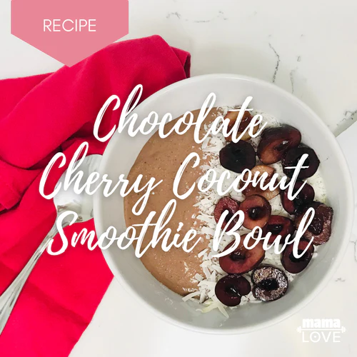 Chocolate Cherry Coconut Smoothie Bowl Recipe