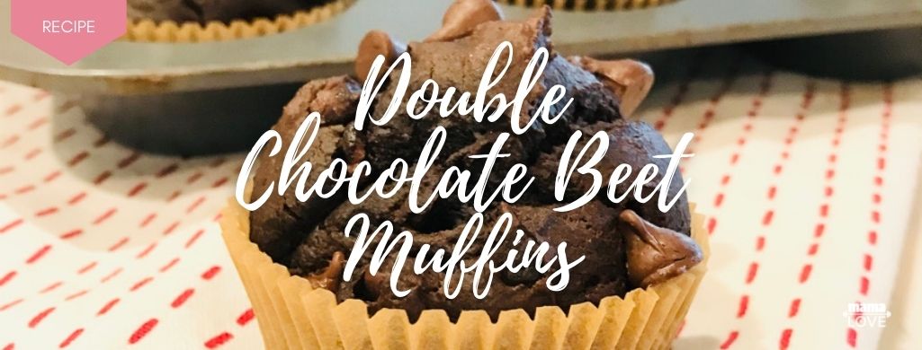double chocolate beet muffins recipe to boost breast milk and support muscle recovery