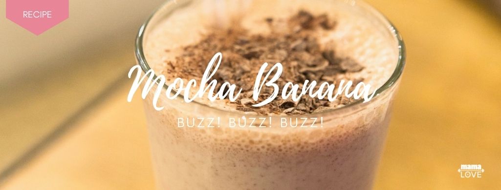 mocha banana smoothie recipe to boost breast milk and support muscle recovery