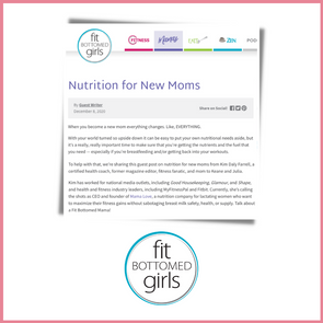 Fit Bottomed Girls: Nutrition for New Moms